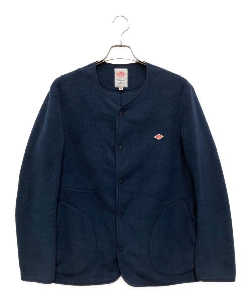 DANTON（ダントン）DANTON (ダントン) FLEECE COLLARLESS JACKET/フリース ノーカラー ジャケット ネイビー サイズ:44の古着・服飾アイテム