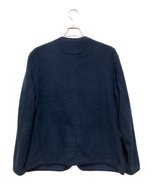 DANTON（ダントン）DANTON (ダントン) FLEECE COLLARLESS JACKET/フリース ノーカラー ジャケット ネイビー サイズ:44の古着・服飾アイテム