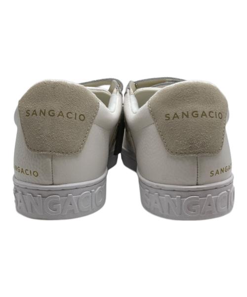 Sangacio（サンガッチョ）SANGACIO (サンガッチョ) OFF COAT ベルクロスニーカー ホワイト サイズ:29の古着・服飾アイテム