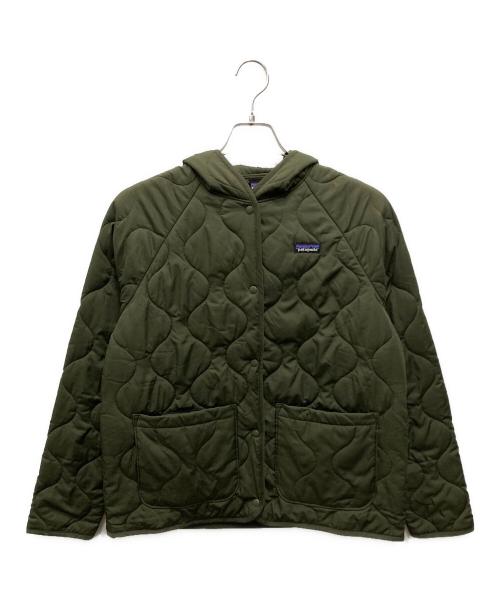 Patagonia（パタゴニア）Patagonia (パタゴニア) キッズ・キルテッド・パファー オリーブ サイズ:XXL(キッズサイズ)の古着・服飾アイテム