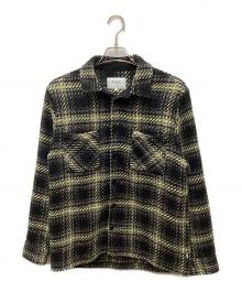 WAX LONDON（ワックスロンドン）の古着「ホワイティングオーバーシャツ」｜ブラック×イエロー