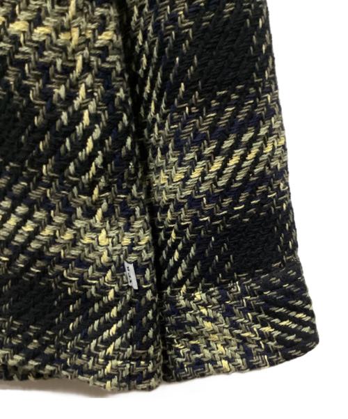 WAX LONDON（ワックスロンドン）WAX LONDON (ワックスロンドン) ホワイティングオーバーシャツ ブラック×イエロー サイズ:Mの古着・服飾アイテム