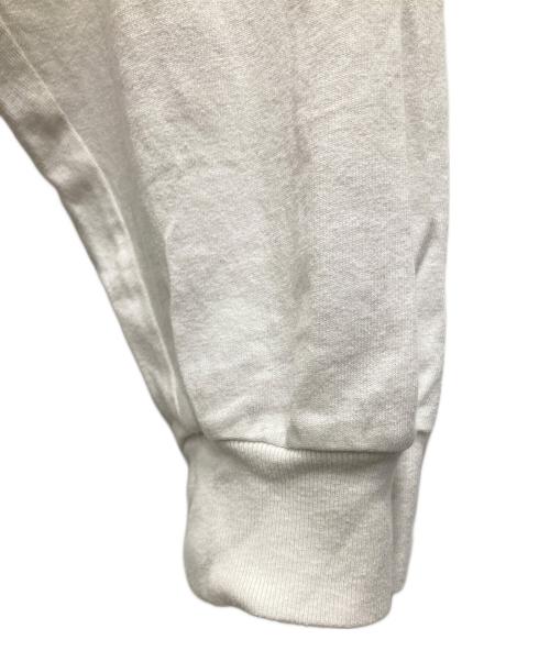 plllllleeeasse（プリーズ）plllllleeeasse (プリーズ) ロゴロングスリーブカットソー ホワイト サイズ:XLの古着・服飾アイテム