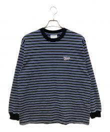 everyone×REEBOK CLASSIC（エブリワン×リーボック クラシック）の古着「Border Long Sleeve Tee Shirt/ボーダーﾛﾝｸﾞスリーブTシャツ」｜ブラック×ネイビー