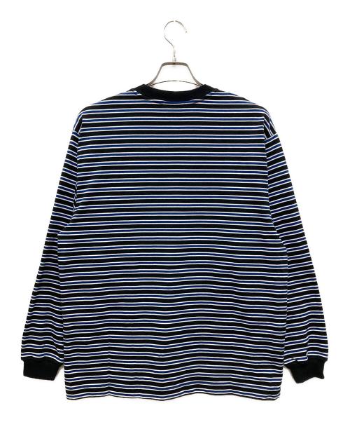 everyone（エブリワン）everyone (エブリワン) REEBOK CLASSIC (リーボック クラシック) Border Long Sleeve Tee Shirt/ボーダーﾛﾝｸﾞスリーブTシャツ ブラック×ネイビー サイズ:Lの古着・服飾アイテム