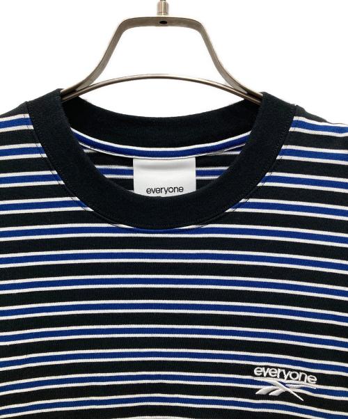 everyone（エブリワン）everyone (エブリワン) REEBOK CLASSIC (リーボック クラシック) Border Long Sleeve Tee Shirt/ボーダーﾛﾝｸﾞスリーブTシャツ ブラック×ネイビー サイズ:Lの古着・服飾アイテム