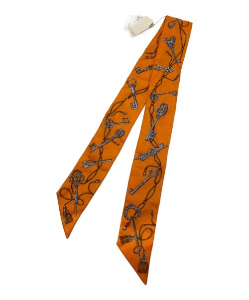 HERMES（エルメス）HERMES (エルメス) ツィリースカーフ オレンジ 未使用品の古着・服飾アイテム