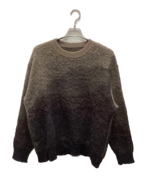 ssstein（シュタイン）ssstein (シュタイン) GRADATION MOHAIR KNIT ベージュ×ブラック サイズ:Mの古着・服飾アイテム
