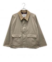 MACKINTOSH PHILOSOPHY（マッキントッシュ フィロソフィー）の古着「”TAPTON”ダブルピーチスキンツイル ジャケット」｜ベージュ