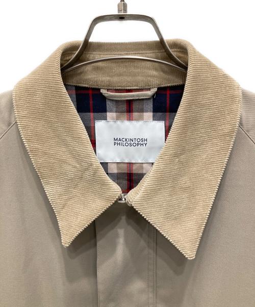 MACKINTOSH PHILOSOPHY（マッキントッシュ フィロソフィー）MACKINTOSH PHILOSOPHY (マッキントッシュ フィロソフィー) ”TAPTON”ダブルピーチスキンツイル ジャケット ベージュ サイズ:40の古着・服飾アイテム