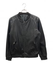 URBAN BARON（アーバンバロン）の古着「ラムレザーブルゾン」｜ブラック