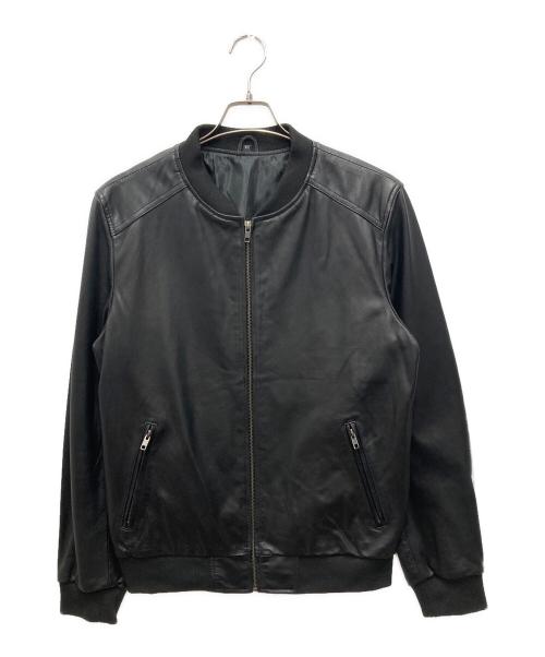 URBAN BARON（アーバンバロン）URBAN BARON (アーバンバロン) ラムレザーブルゾン ブラック サイズ:XXLの古着・服飾アイテム