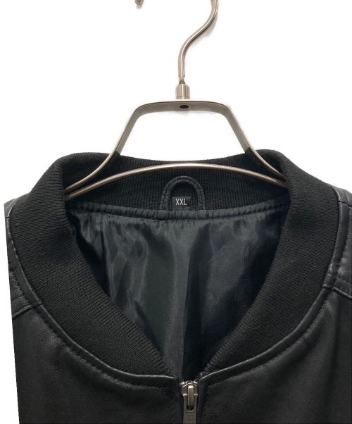 URBAN BARON（アーバンバロン）URBAN BARON (アーバンバロン) ラムレザーブルゾン ブラック サイズ:XXLの古着・服飾アイテム
