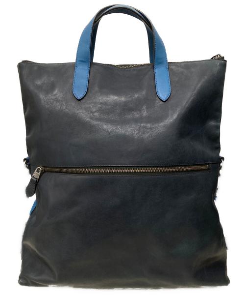 COACH（コーチ）COACH (コーチ) MANHATTAN FOLDOVER/マンハッタン フォルドオーバー ブルーの古着・服飾アイテム