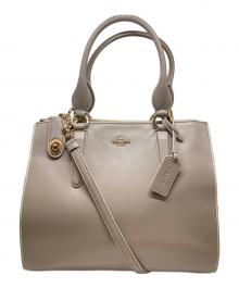 COACH（コーチ）の古着「クロスビー キャリーオールバッグ」｜ベージュ