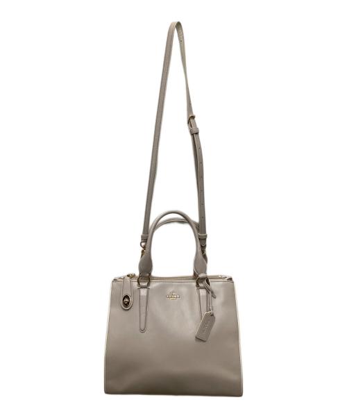 COACH（コーチ）COACH (コーチ) クロスビー キャリーオールバッグ ベージュの古着・服飾アイテム