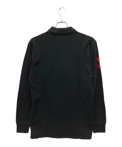 POLO RALPH LAUREN（ポロ・ラルフローレン）POLO RALPH LAUREN (ポロ・ラルフローレン) カスタムスリムフィット長袖ビッグポニーポロシャツ ブラック サイズ:L 未使用品の古着・服飾アイテム