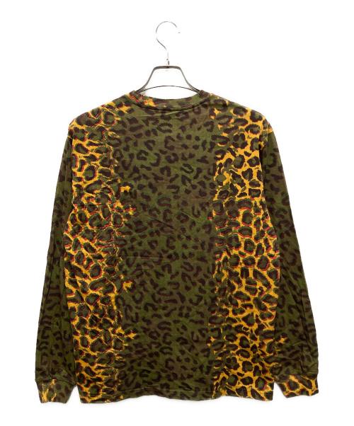 SUPREME（シュプリーム）Supreme (シュプリーム) 24FW Small Box L/S Tee Cheetah グリーン×イエロー サイズ:Sの古着・服飾アイテム