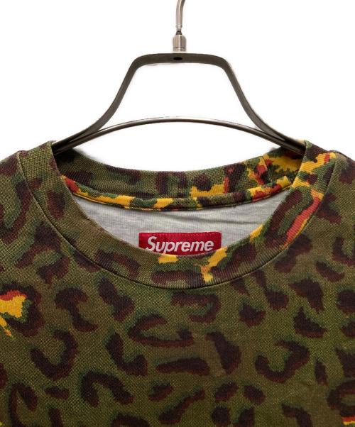 SUPREME（シュプリーム）Supreme (シュプリーム) 24FW Small Box L/S Tee Cheetah グリーン×イエロー サイズ:Sの古着・服飾アイテム