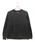 SUPREMEシュプリーム）の古着「24FW Small Box L/S Tee /トゥエンティフォーエフダブリュー スモールボックス エルエス ティー」｜チャコールグレー