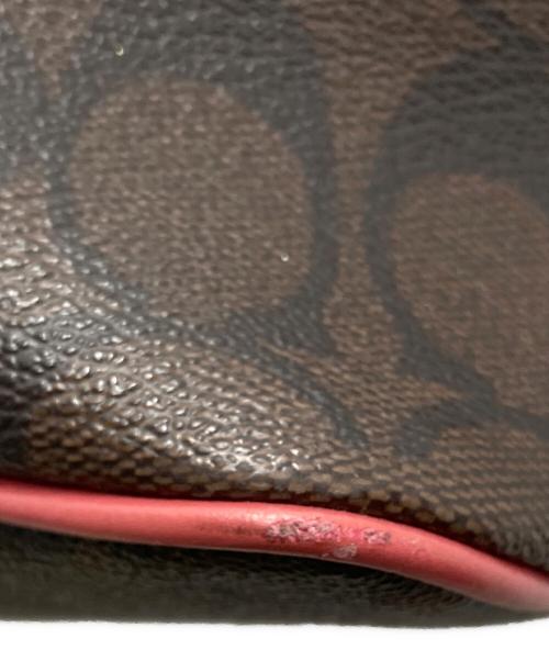 COACH（コーチ）COACH (コーチ) シグネチャー トートバッグ ブラウン×ピンクの古着・服飾アイテム