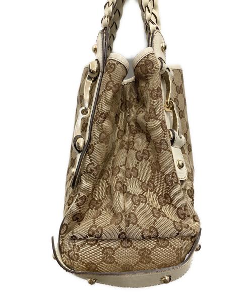 GUCCI（グッチ）GUCCI (グッチ) ホースビットハンドバッグ ベージュの古着・服飾アイテム