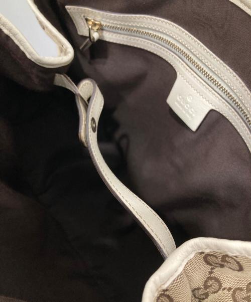 GUCCI（グッチ）GUCCI (グッチ) ホースビットハンドバッグ ベージュの古着・服飾アイテム