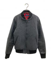 FRED PERRY（フレッドペリー）の古着「メルトンスタジャン」｜ブラック×グレー