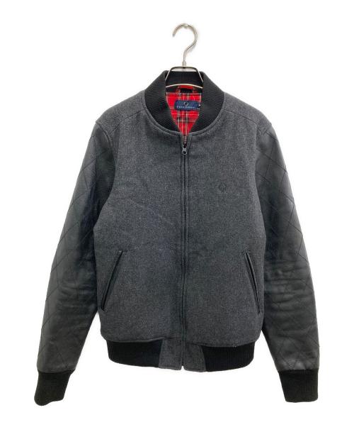 FRED PERRY（フレッドペリー）FRED PERRY (フレッドペリー) メルトンスタジャン ブラック×グレー サイズ:Mの古着・服飾アイテム