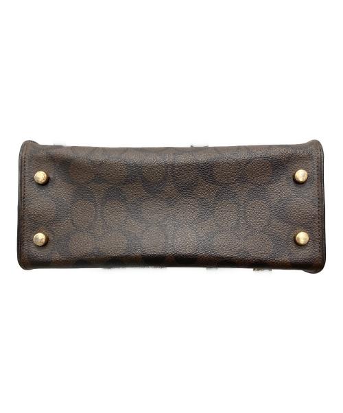 COACH（コーチ）COACH (コーチ) TILLY TOP HANDLE SATCHEL/ティリー トップ ハンドル サッチェル ブラック×ブラウンの古着・服飾アイテム