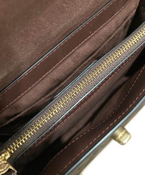 COACH（コーチ）COACH (コーチ) TILLY TOP HANDLE SATCHEL/ティリー トップ ハンドル サッチェル ブラック×ブラウンの古着・服飾アイテム