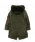 YVES SALOMON (イヴサロモン) Long Iconic parka in waterproof cotton blend with fox and rabbit fur グリーン サイズ:36 未使用品：35000円