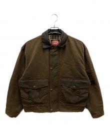 the australian outback collection（ジーオーストラリアンオートバックコレクション）の古着「レザーカラーオイルドジャケット」｜ブラウン