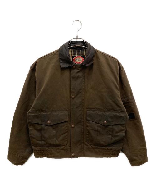 the australian outback collection（ジーオーストラリアンオートバックコレクション）the australian outback collection (ジーオーストラリアンオートバックコレクション) レザーカラーオイルドジャケット ブラウン サイズ:Sの古着・服飾アイテム