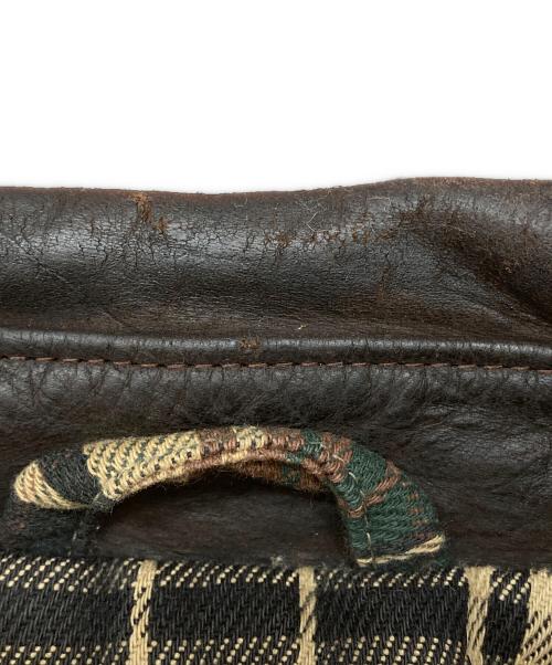 the australian outback collection（ジーオーストラリアンオートバックコレクション）the australian outback collection (ジーオーストラリアンオートバックコレクション) レザーカラーオイルドジャケット ブラウン サイズ:Sの古着・服飾アイテム