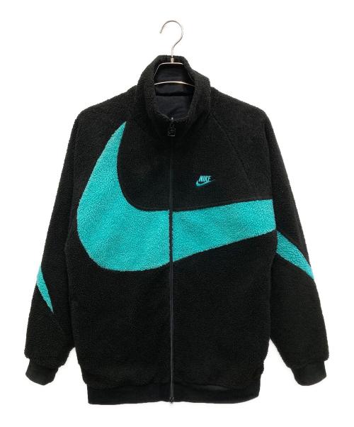 NIKE（ナイキ）NIKE (ナイキ) atmos (アトモス) BIG SWOOSH BOA REVERSIBLE JKT/ビッグ スウッシュ ボア リバーシブル ジャケット ブラック サイズ:Mの古着・服飾アイテム