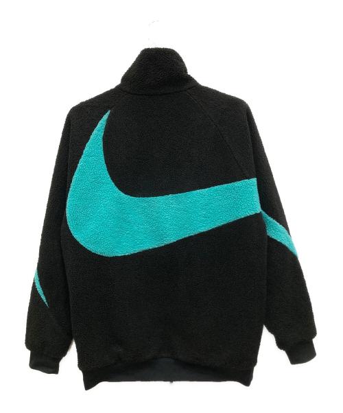 NIKE（ナイキ）NIKE (ナイキ) atmos (アトモス) BIG SWOOSH BOA REVERSIBLE JKT/ビッグ スウッシュ ボア リバーシブル ジャケット ブラック サイズ:Mの古着・服飾アイテム