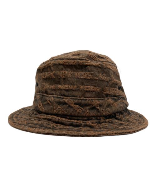 SUPREME（シュプリーム）Supreme (シュプリーム) Multi Type Jacquard Denim Crusher ブラウンの古着・服飾アイテム