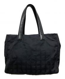 CHANEL（シャネル）の古着「ニュートラベルライン トートバッグMM」｜ブラック