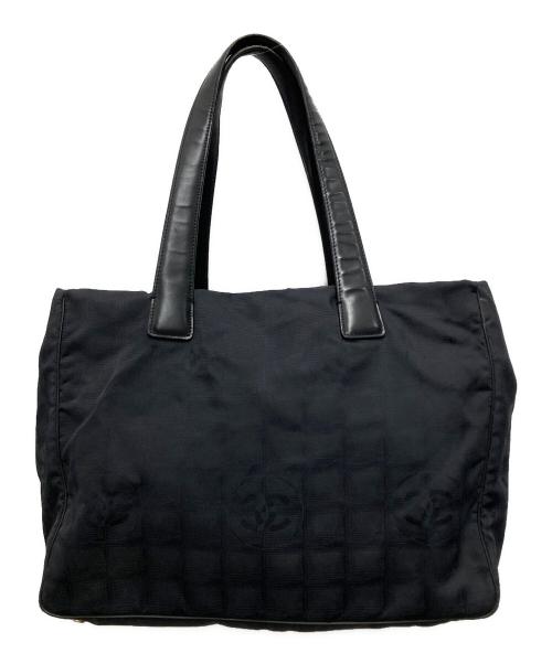 CHANEL（シャネル）CHANEL (シャネル) ニュートラベルライン トートバッグMM ブラックの古着・服飾アイテム