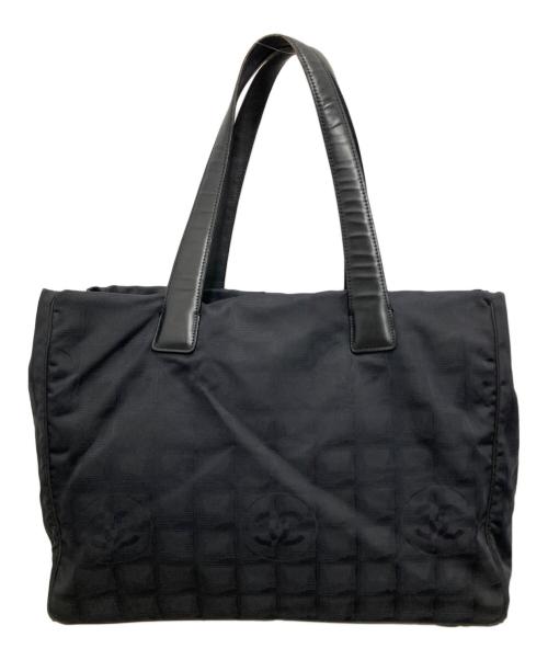 CHANEL（シャネル）CHANEL (シャネル) ニュートラベルライン トートバッグMM ブラックの古着・服飾アイテム