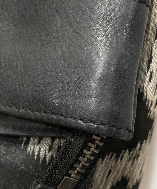 Vivienne Westwood（ヴィヴィアンウエストウッド）Vivienne Westwood (ヴィヴィアンウエストウッド) フラップトートバッグ ブラック×グレーの古着・服飾アイテム