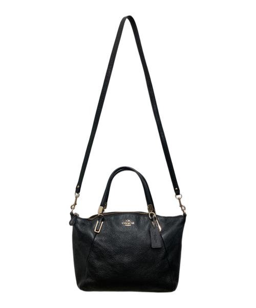 COACH（コーチ）COACH (コーチ) 2wayレザーショルダーバッグ ブラックの古着・服飾アイテム