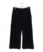 TAAKKターク）の古着「メッシュ切替ワイドパンツ」｜ブラック