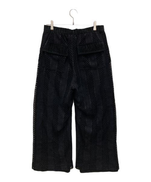 TAAKK（ターク）TAAKK (ターク) メッシュ切替ワイドパンツ ブラック サイズ:2の古着・服飾アイテム