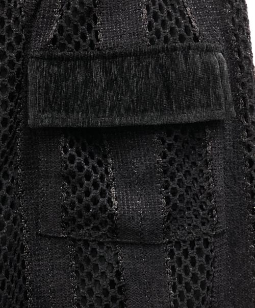 TAAKK（ターク）TAAKK (ターク) メッシュ切替ワイドパンツ ブラック サイズ:2の古着・服飾アイテム