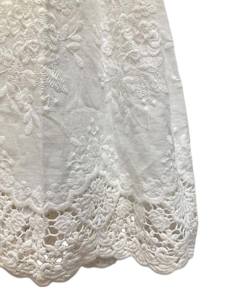 CHALMIERE（シャルミエール）chalmiere (シャルミエール) カントリーエプロン ホワイト サイズ:M 未使用品の古着・服飾アイテム