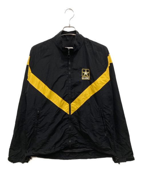 US ARMY（ユーエスアーミー）US ARMY (ユーエスアーミー) APFUトレーニングジャケット ブラック×イエロー サイズ:Mの古着・服飾アイテム