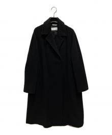 MaxMara（マックスマーラ）の古着「カシミヤ混ウールコート」｜ブラック
