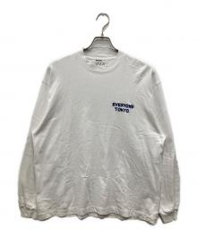 everyone（エブリワン）の古着「LOGO LONGSLEEVE T-SHIRT」｜ホワイト